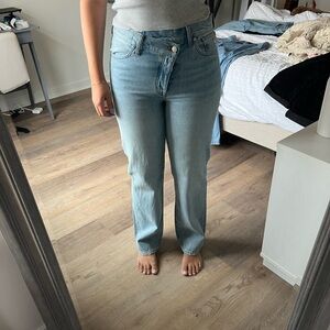 Madewell Low Strung Straight Classic Light Blue Women's Jeans